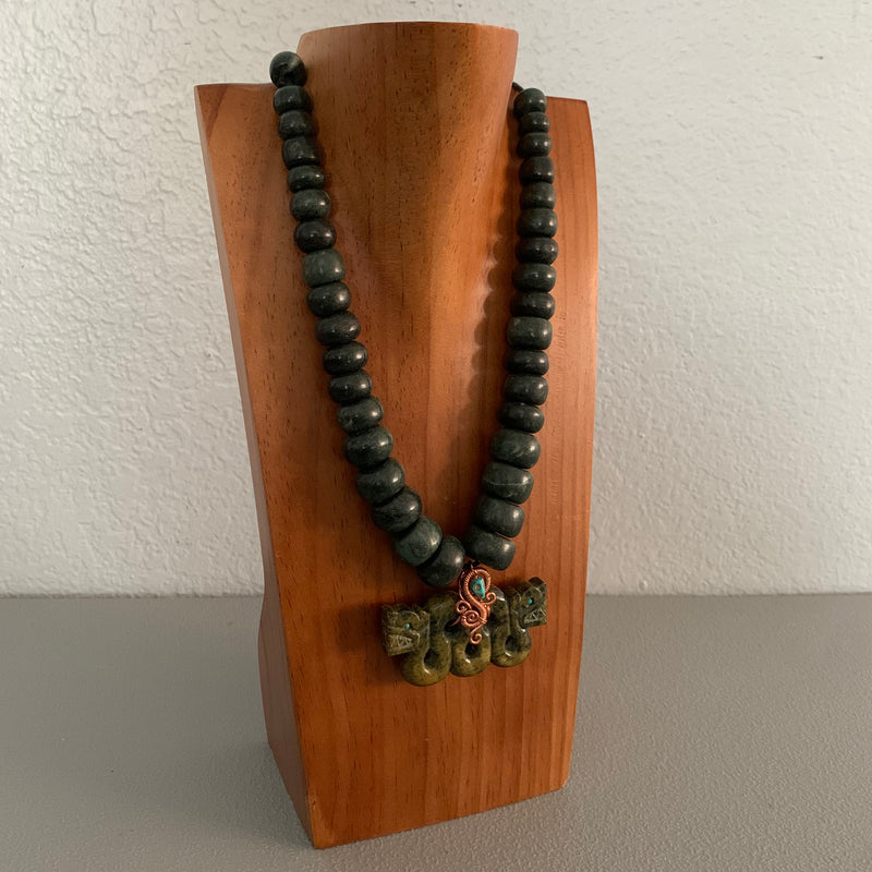 Necklace - Guatamala Jade Quetzalcoatl 10
