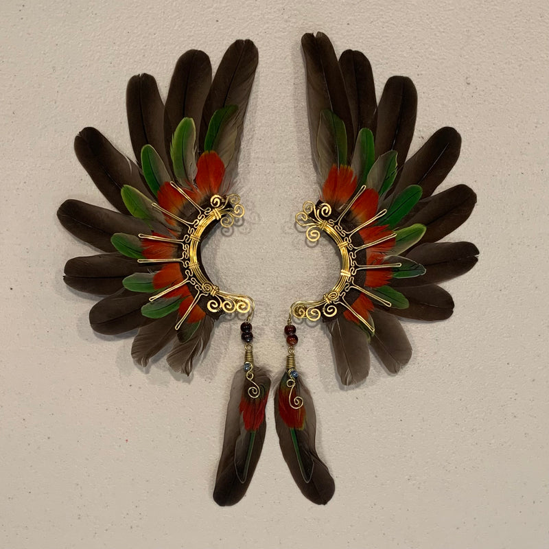 Feather wing Earrings 559