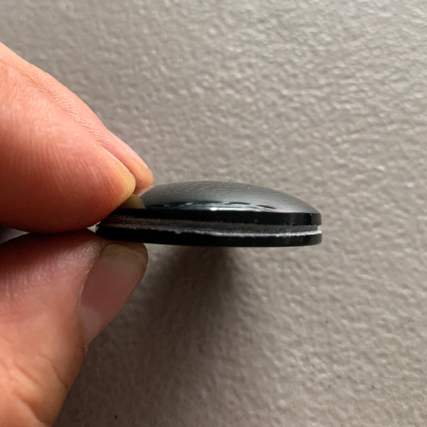 Obsidian - 2.5” pointed oval.