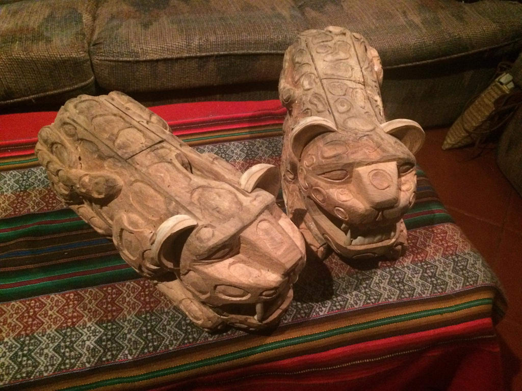 Teponaztli Horizontal drum jaguar Tochtli Cultural Wear