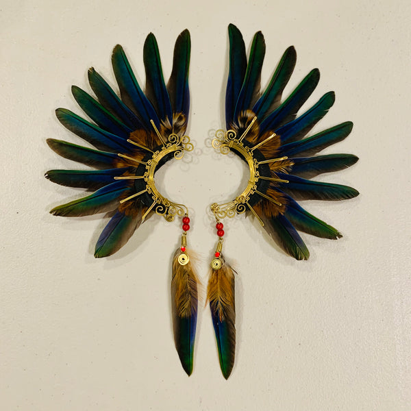 Feather wing cuff Earrings 825