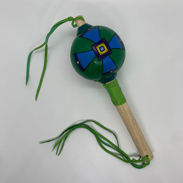 Aztec Dance Rattle painted 31