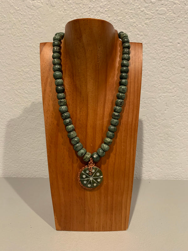 Necklace - Guatamala Jade Peyote 8