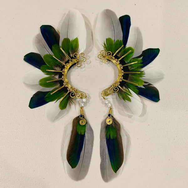 Feather wing cuff Earrings 811