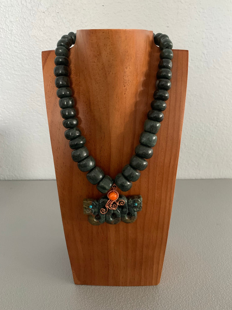 Necklace - Guatamala Jade Quetzalcoatl 7