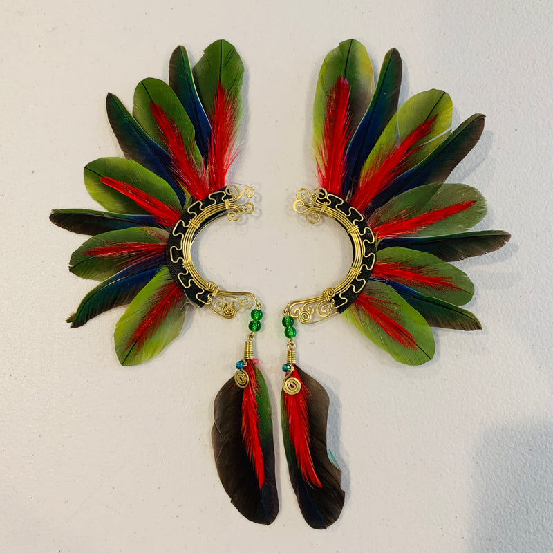 Feather wing cuff Earrings 883