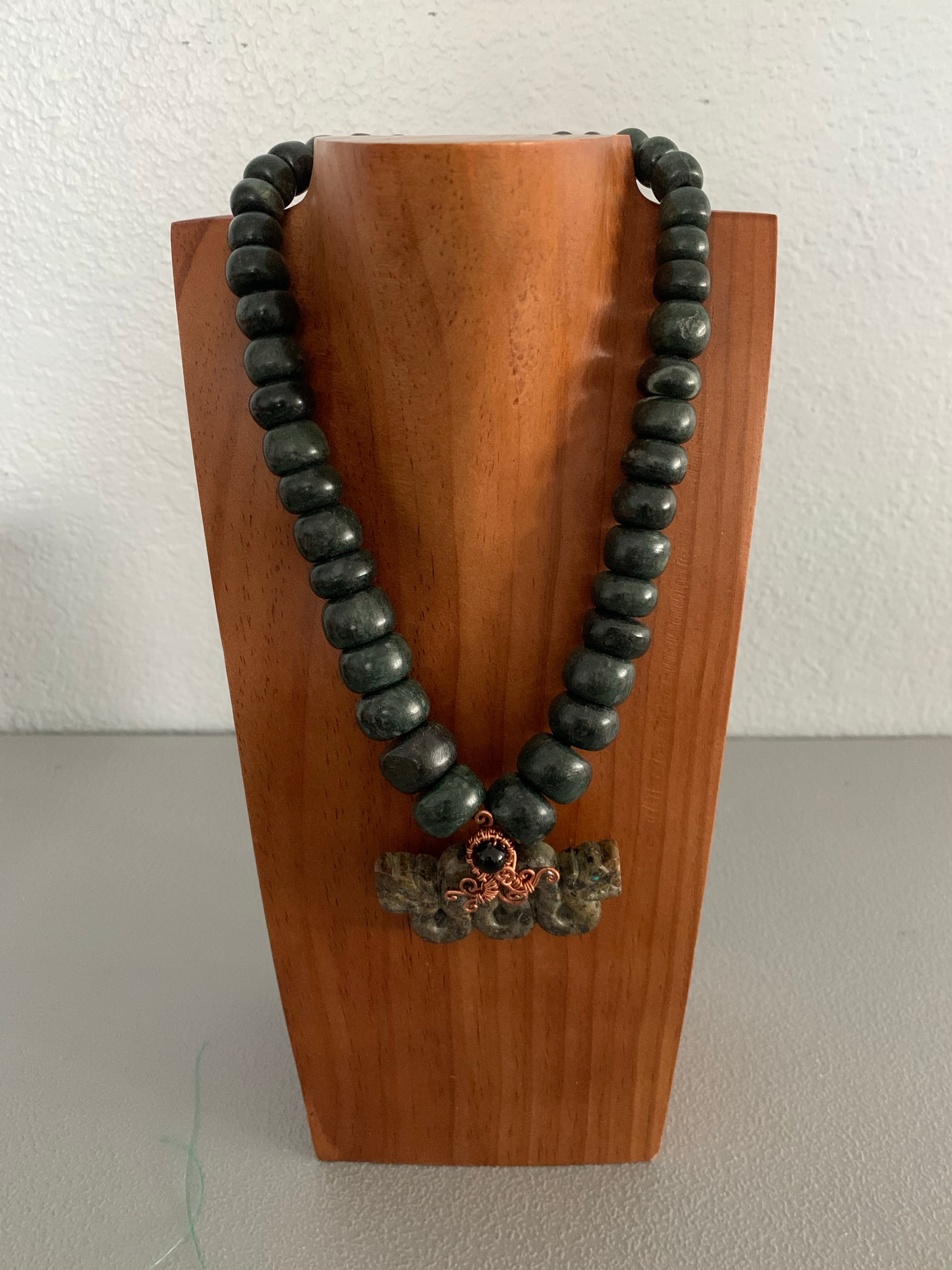 Necklace - Guatamala Jade Quetzalcoatl 5