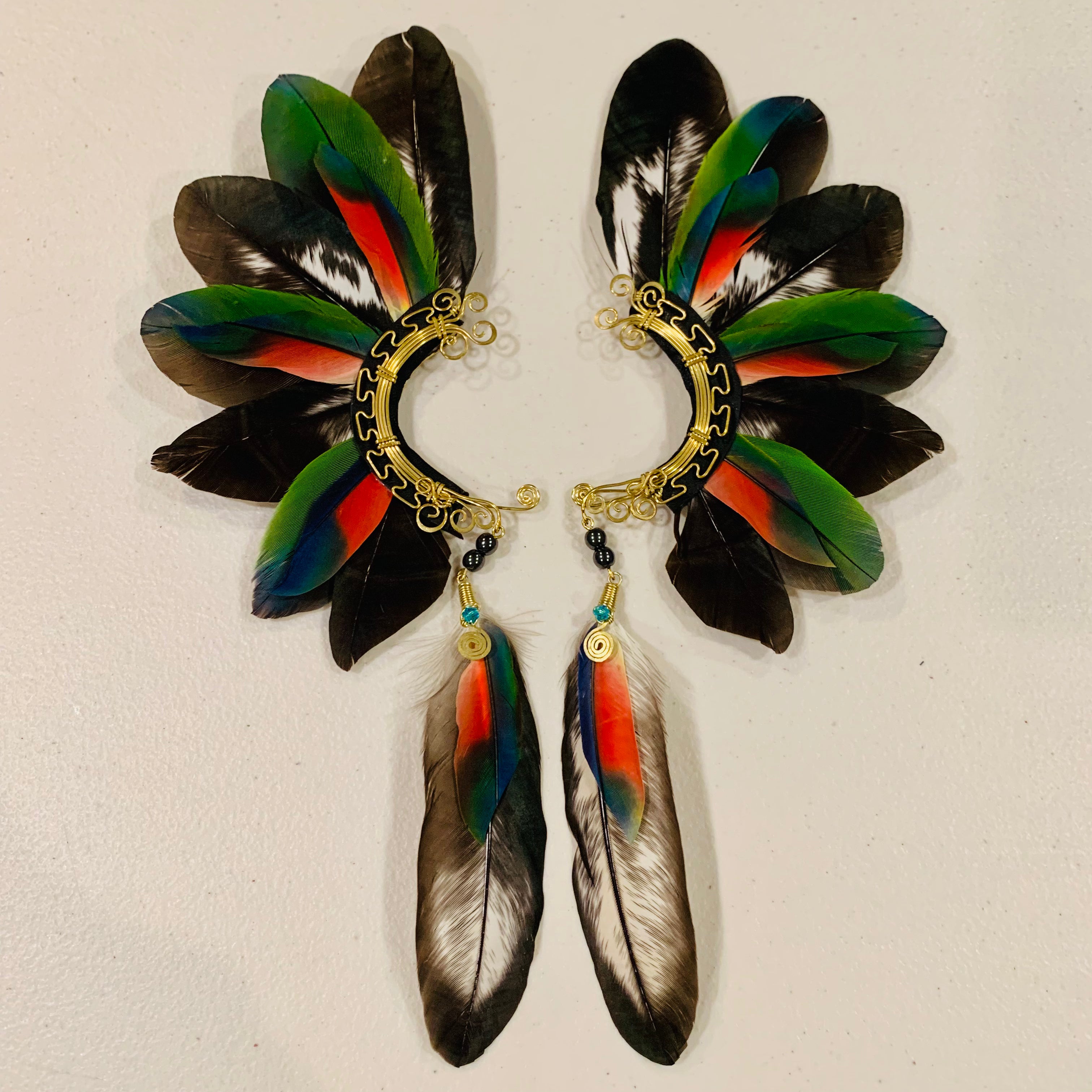 Feather wing cuff Earrings 798