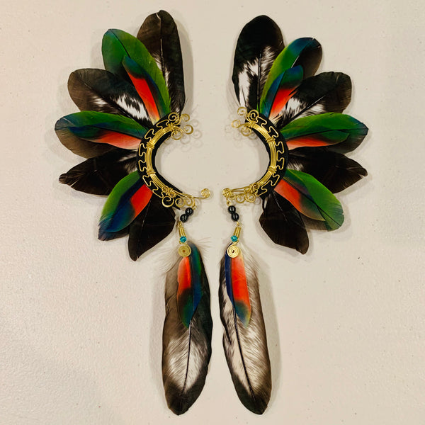 Feather wing cuff Earrings 798