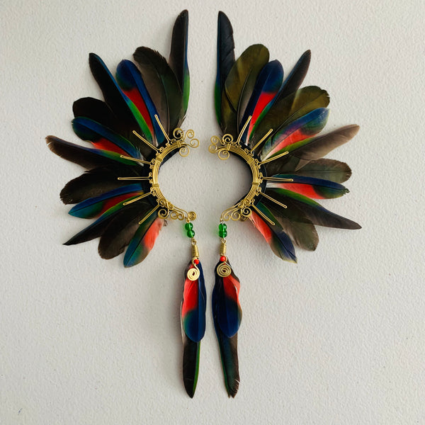 Feather wing cuff Earrings 851