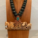 Necklace - Guatamala Jade Bone Eagle|Jaguar|Aguila|Cuauhtli|Ocelotl