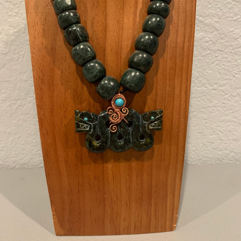 Necklace - Guatamala Jade Quetzalcoatl 16