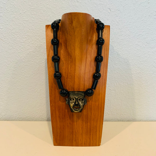 Necklace - Obsidian necklace and Mask 1