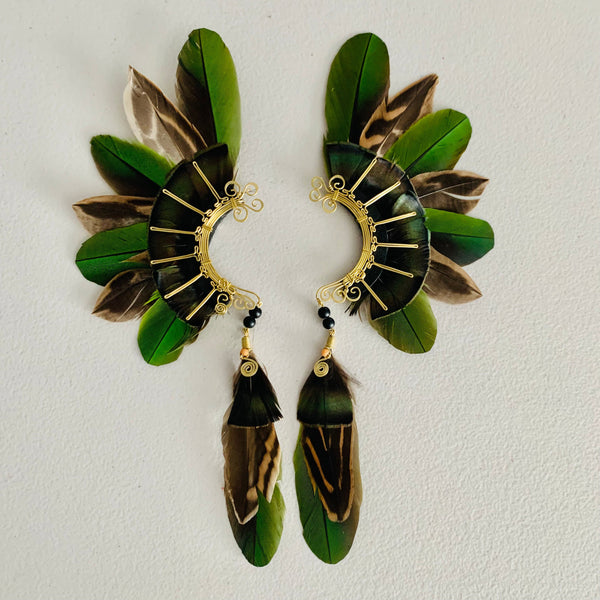 Feather wing cuff Earrings 774