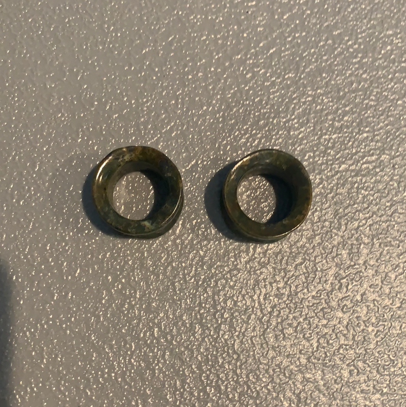 Earrings Jade plugs 7/8”