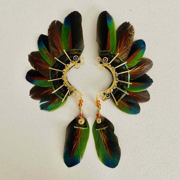 Feather wing cuff Earrings 790