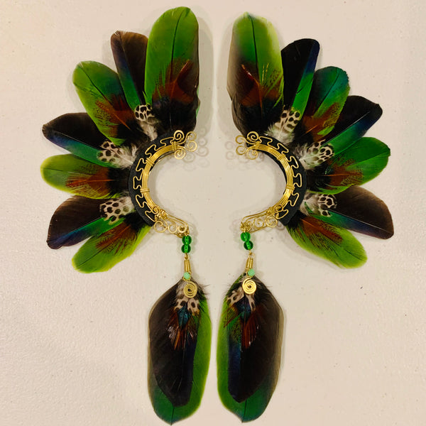 Feather wing cuff Earrings 801