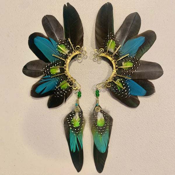 Feather wing cuff Earrings 759