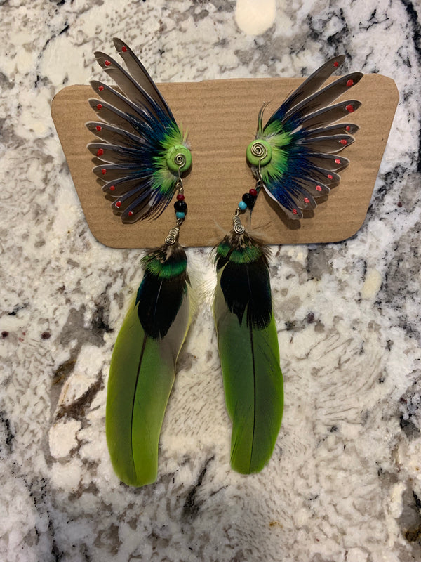 Feather wing Earrings 12
