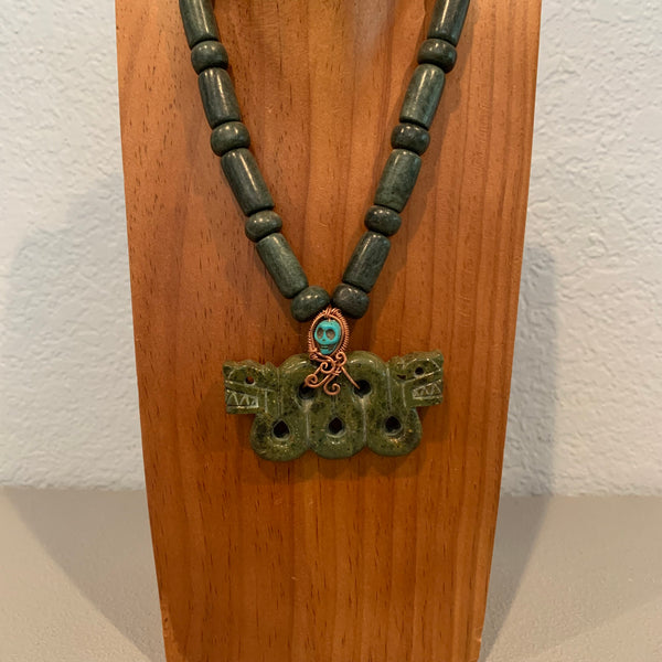 Necklace - Guatamala Jade Quetzalcoatl 33