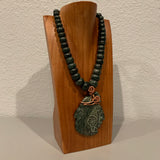 Necklace - Guatamala Jade Jaguar Warrior