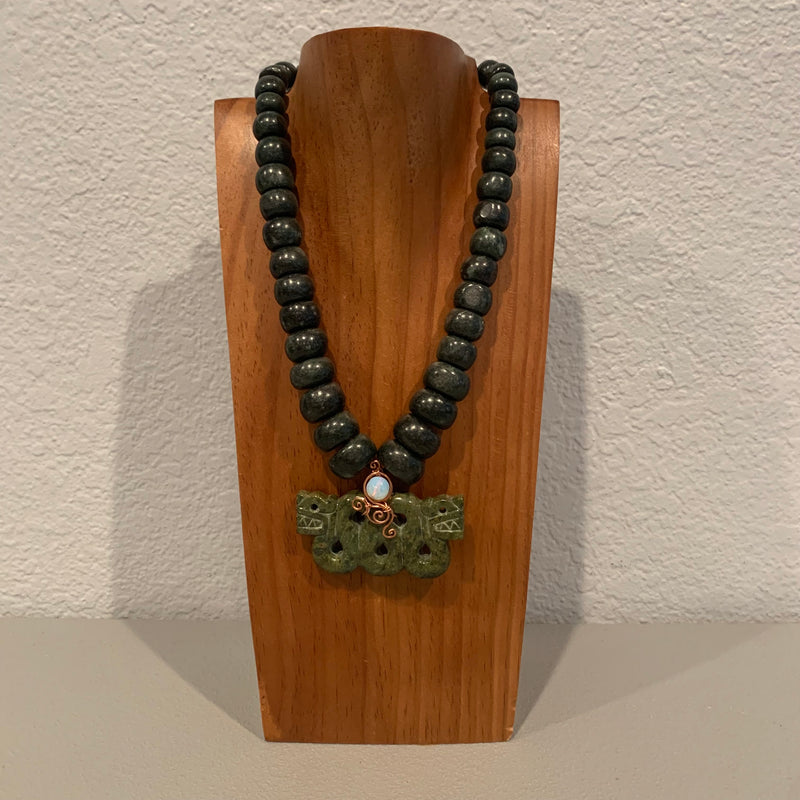 Necklace - Guatamala Jade Quetzalcoatl 44