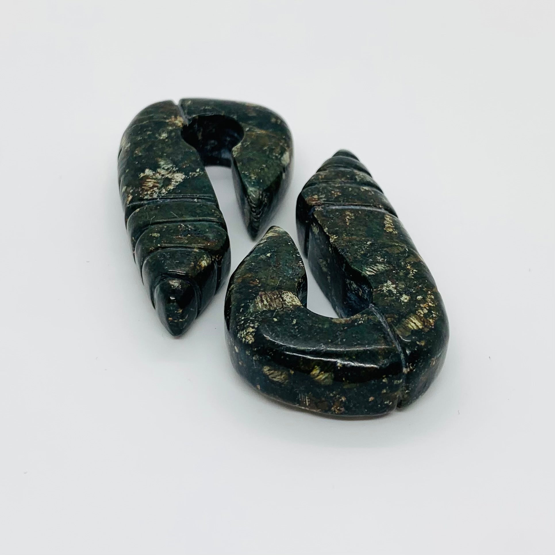 Earrings Jade plugs 7/16”