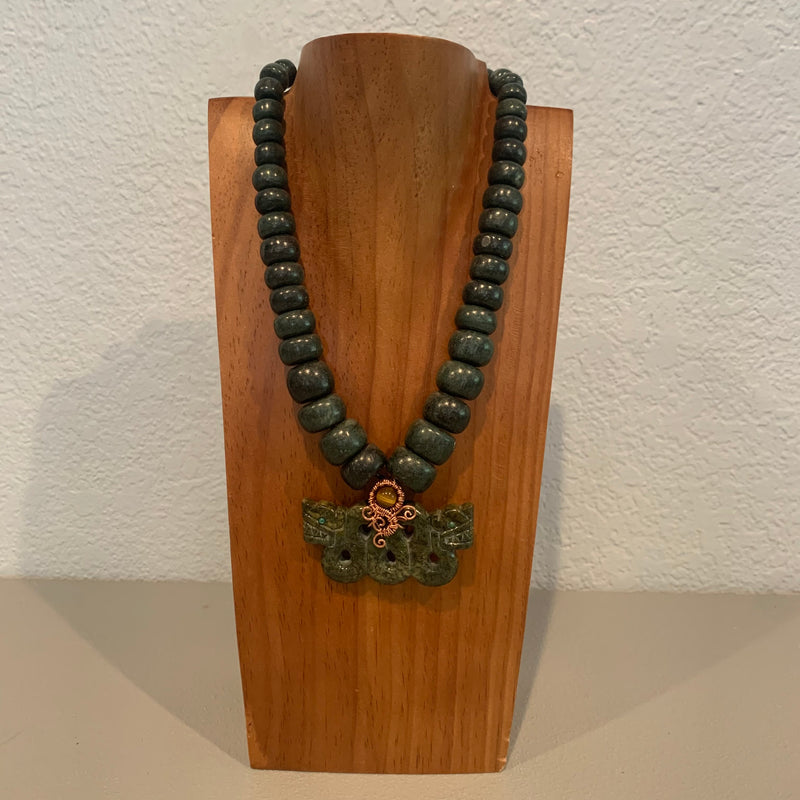 Necklace - Guatamala Jade Quetzalcoatl 23