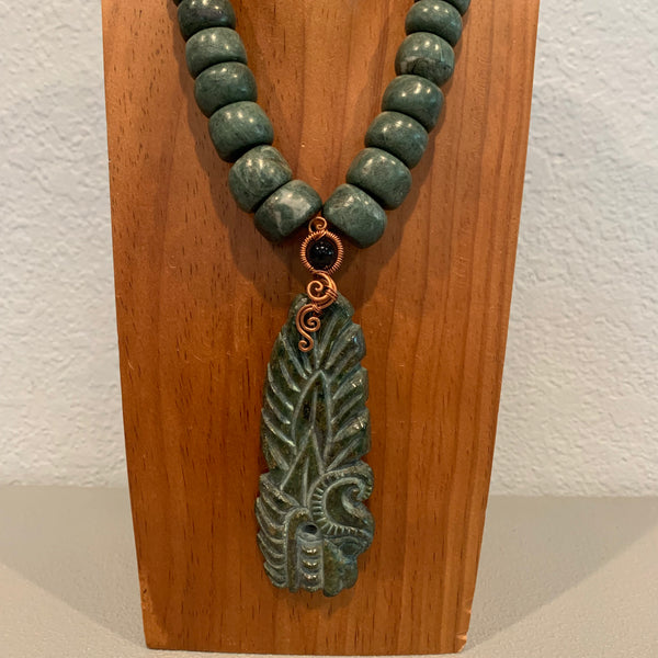 Necklace - Guatamala Jade Quetzalcoatl 3