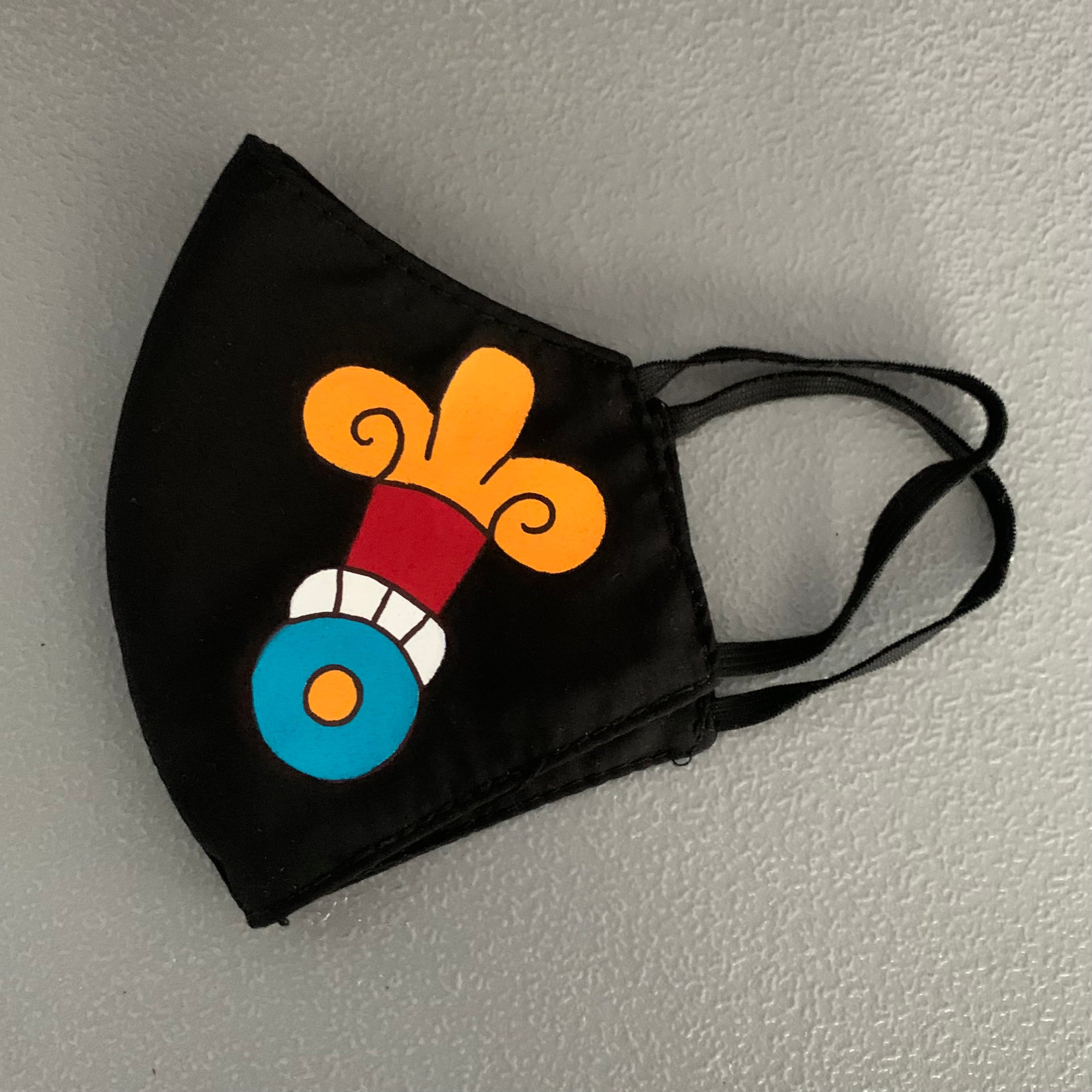 Face mask - hand painted Xochitl | Flower 2
