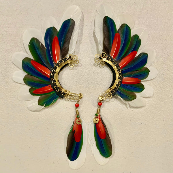 Feather wing cuff Earrings 730