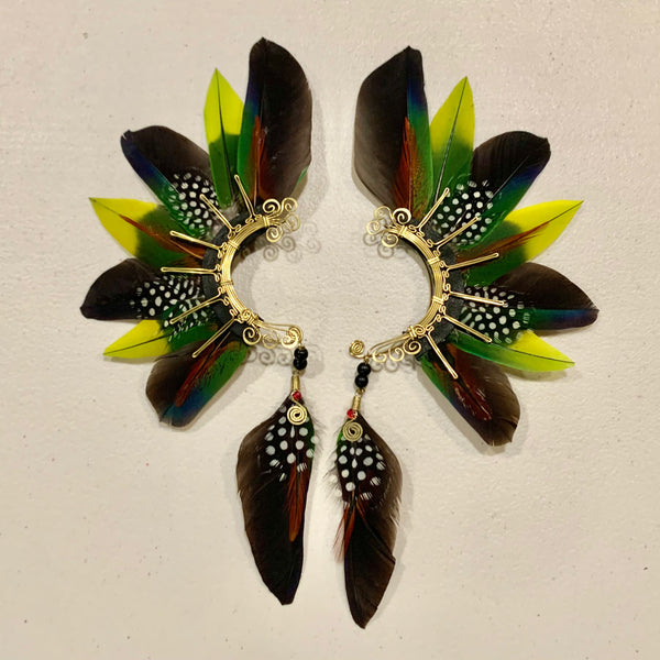 Feather wing cuff Earrings 729