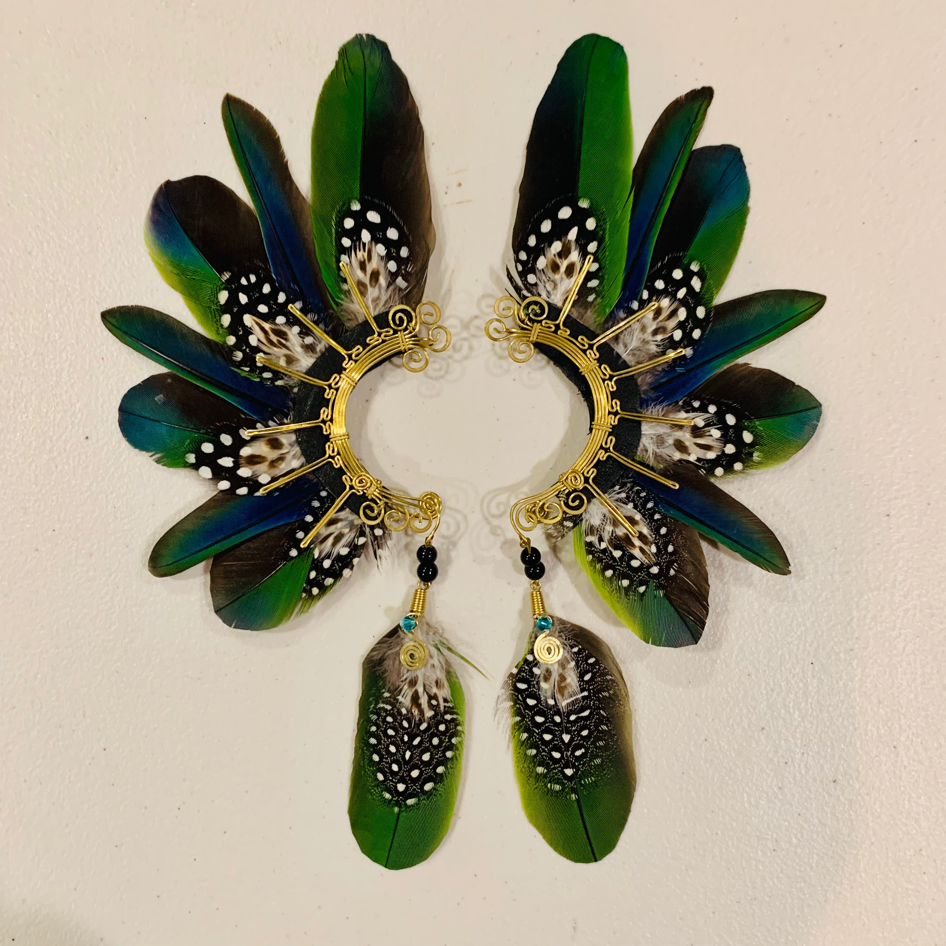 Feather wing cuff Earrings 832