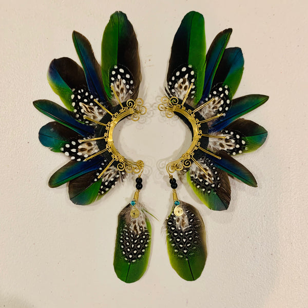 Feather wing cuff Earrings 832