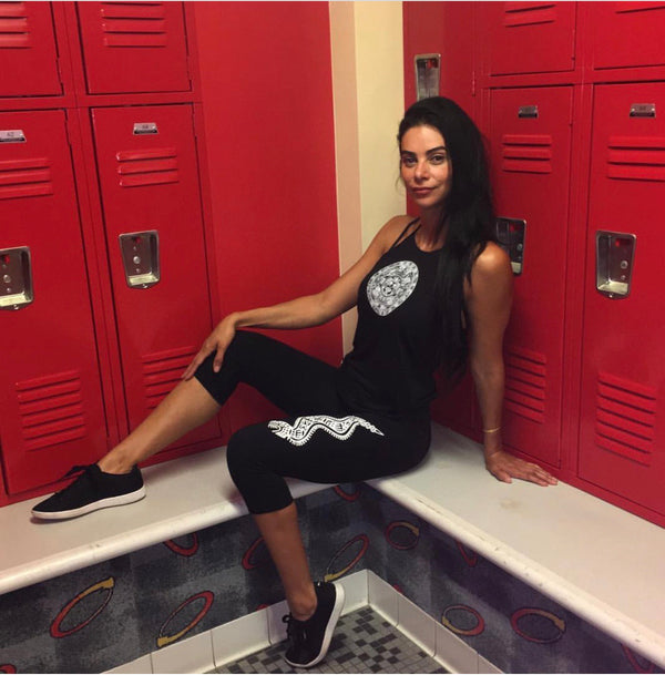 Leggings - Quetzalcoatl (snake) - Capri