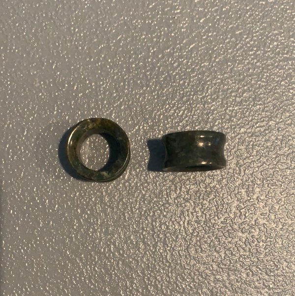 Earrings Jade plugs 7/8”