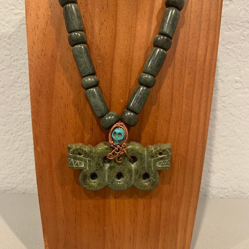 Necklace - Guatamala Jade Quetzalcoatl 40