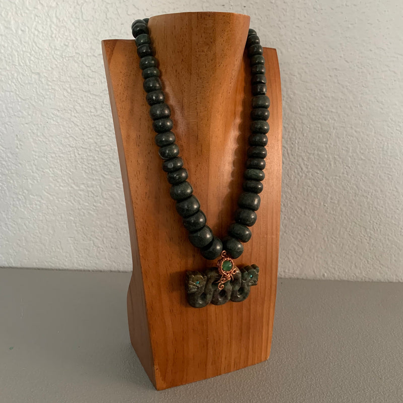 Necklace - Guatamala Jade Quetzalcoatl 8