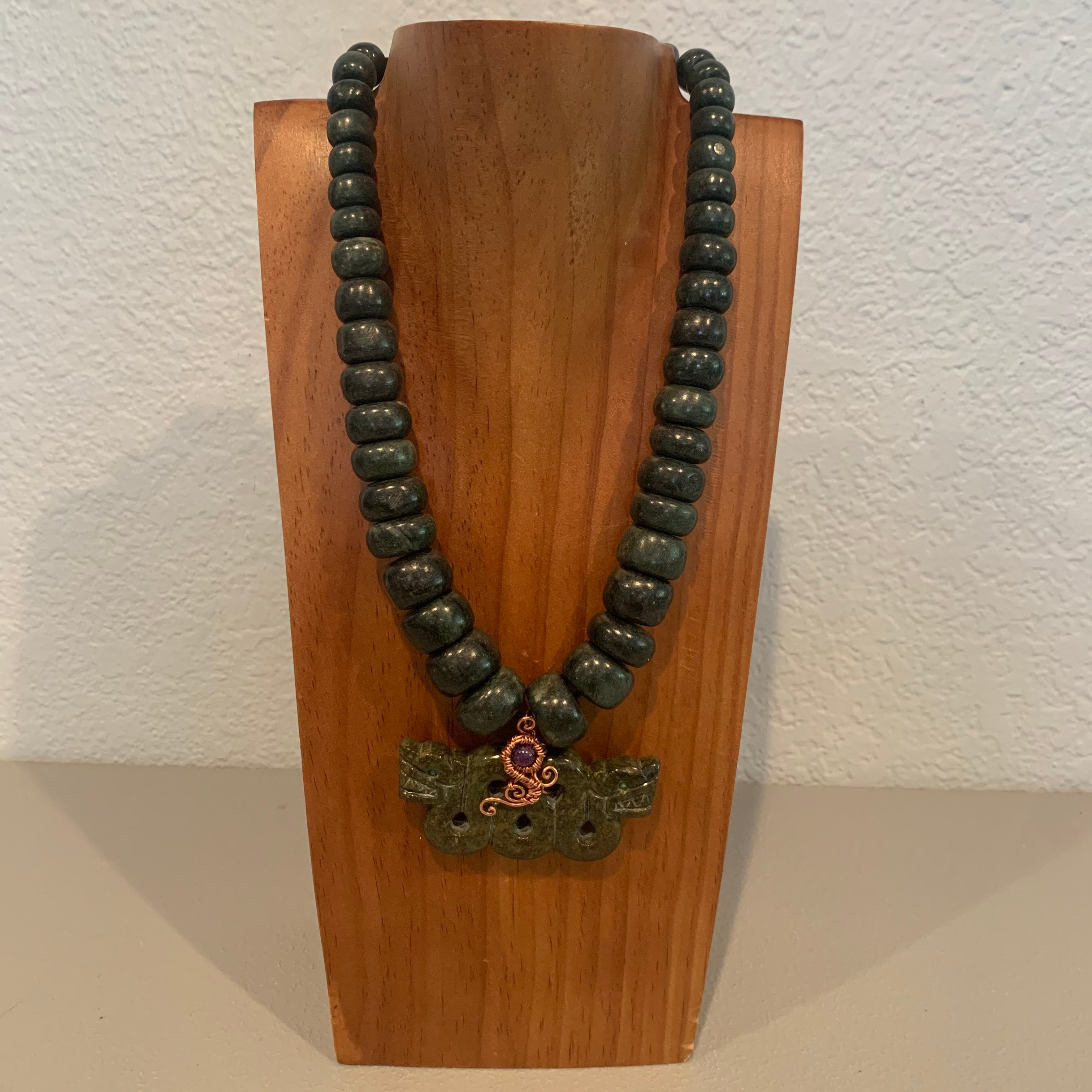 Necklace - Guatamala Jade Quetzalcoatl 25