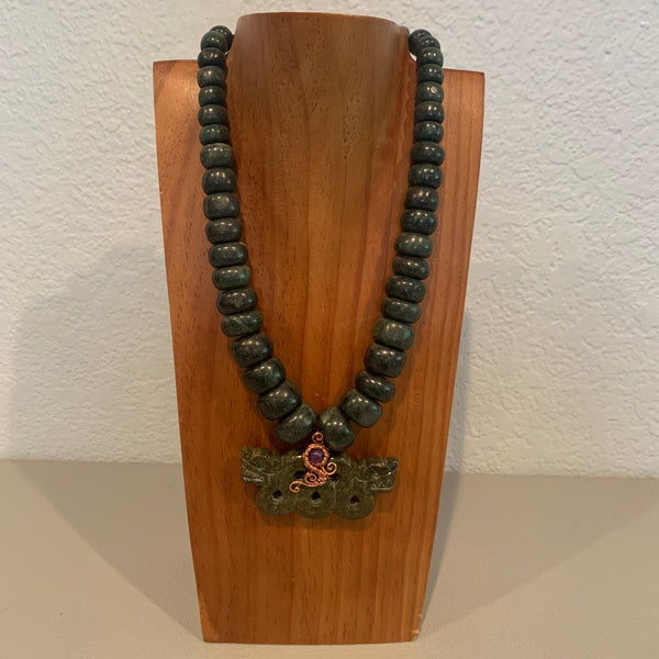 Necklace - Guatamala Jade Quetzalcoatl 25