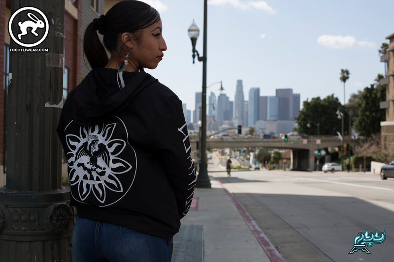 Windbreaker - Black, Mexica Flag