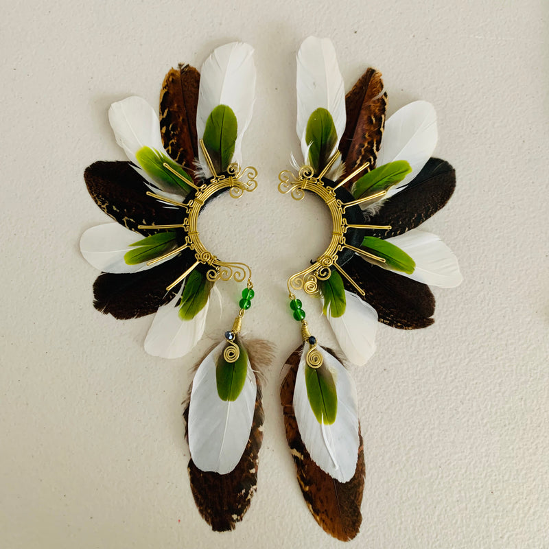 Feather wing cuff Earrings 783