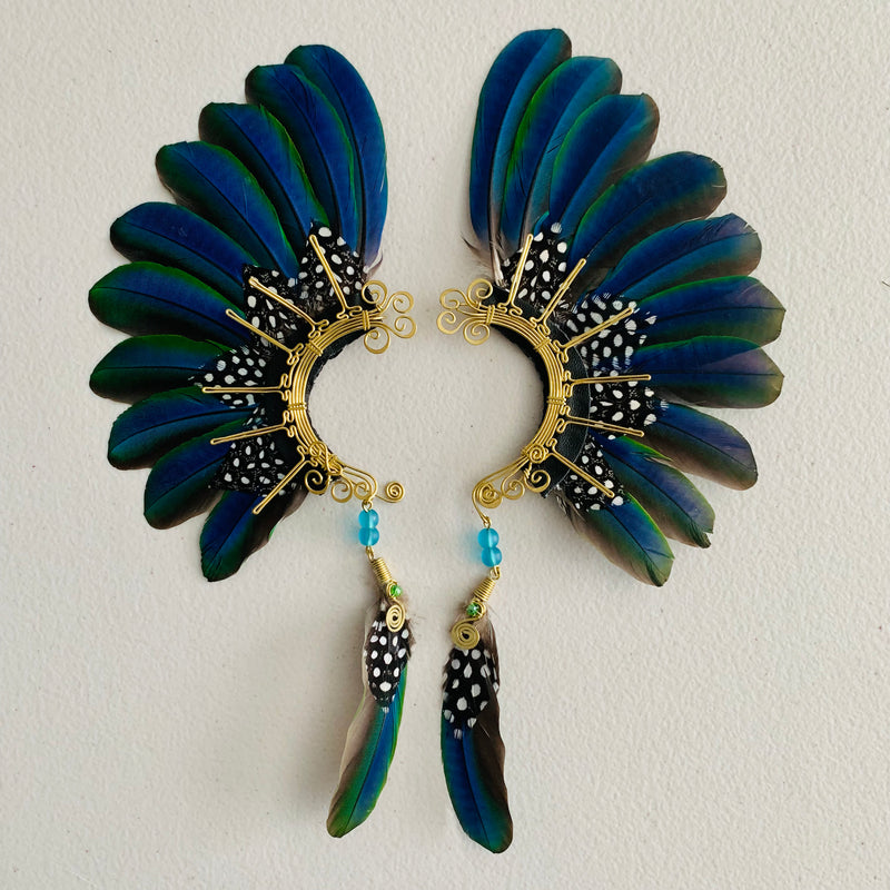 Feather wing cuff Earrings 853