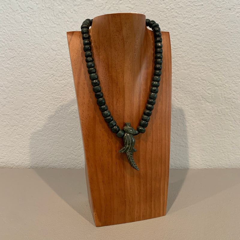 Necklace - Guatamala Jade and Quetzal bird