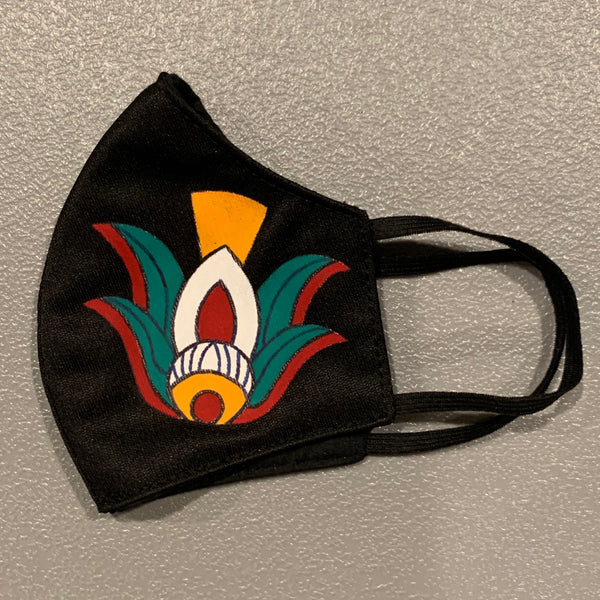 Face mask - hand painted Acatl | Reed 2