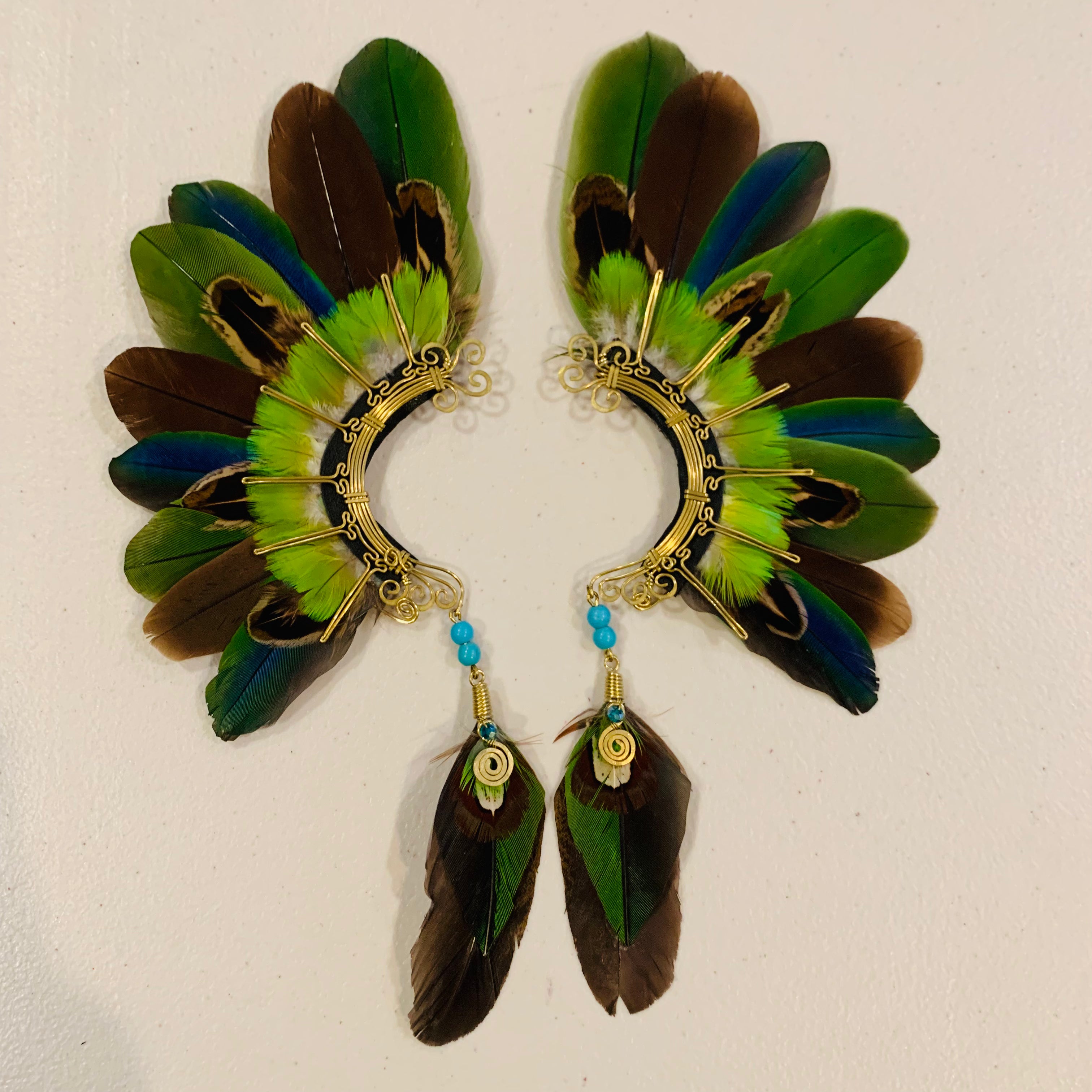 Feather wing cuff Earrings 877