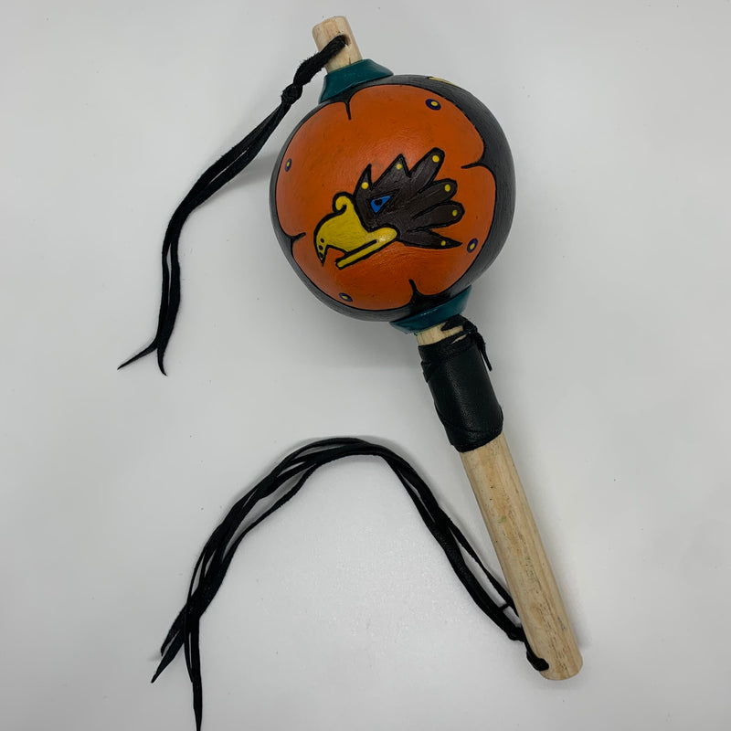 Aztec Dance Rattle painted 19