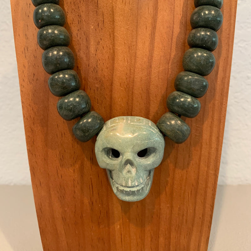 Necklace - Guatamala Jade & Skull